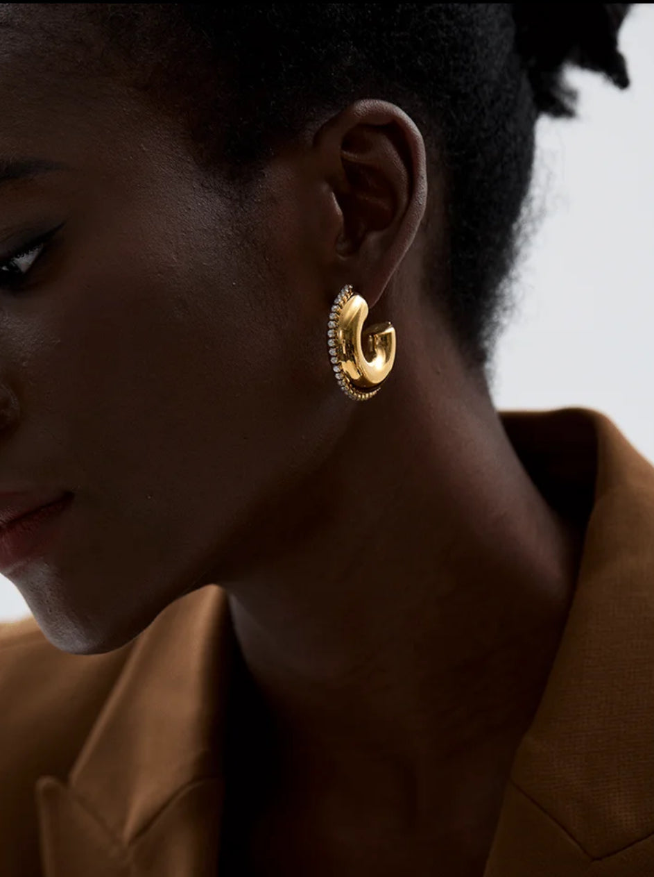 Glam Chunky C - Hoop