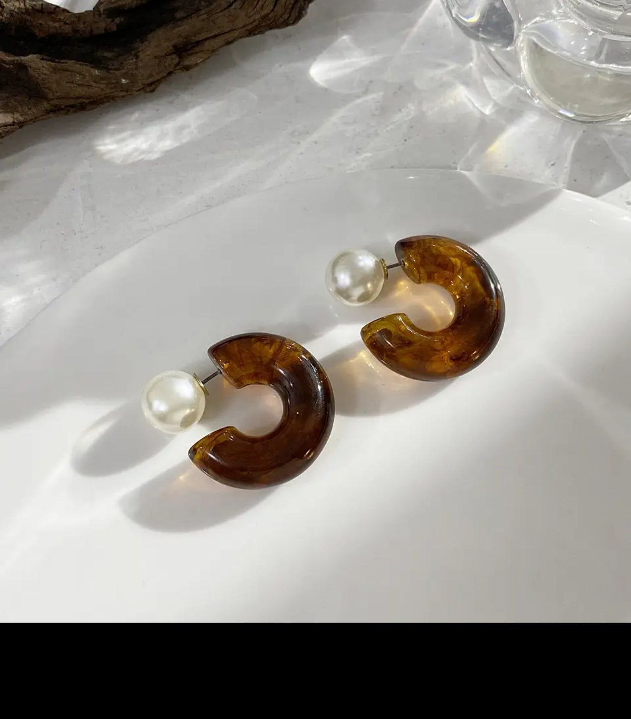 Acrylic C Chunky Hoop