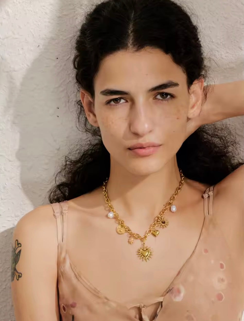 Summer Sun Heart Drop