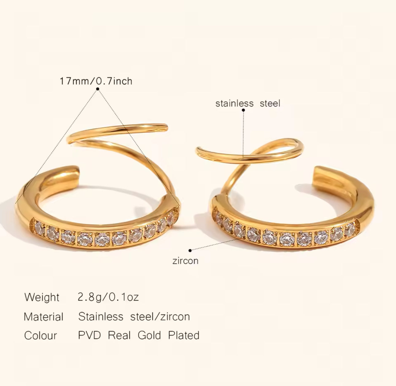 Creative Spiral Earrings