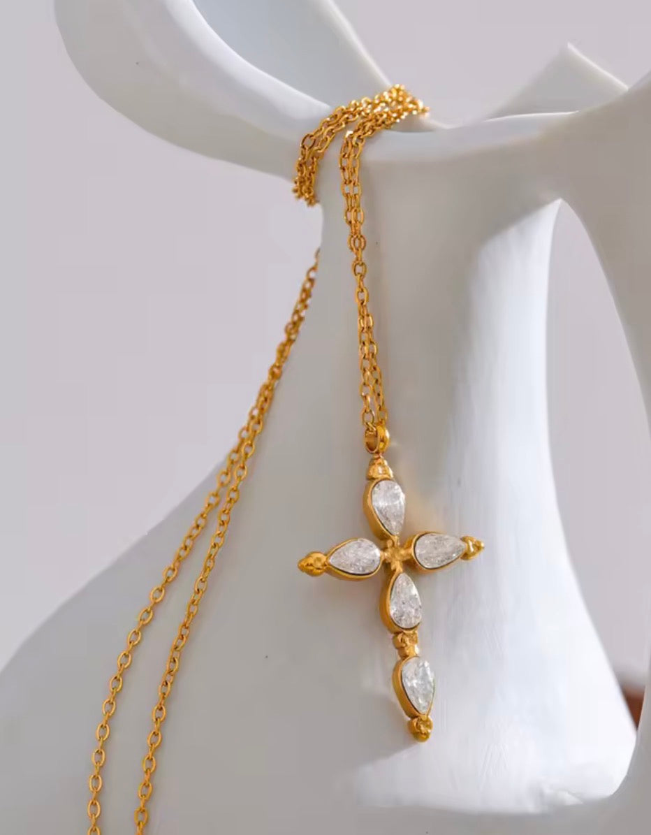 Cruz Hojitas de Cristal