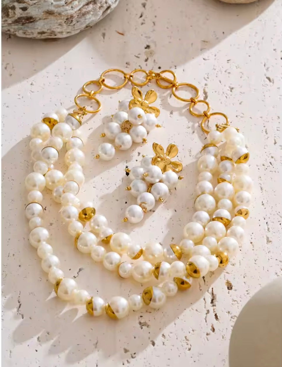 Collar Cascada de Perlas