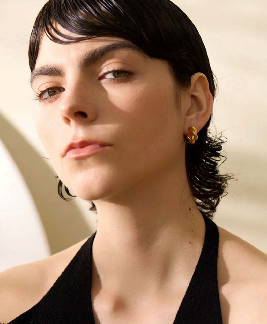 Little Curly C-Hoops