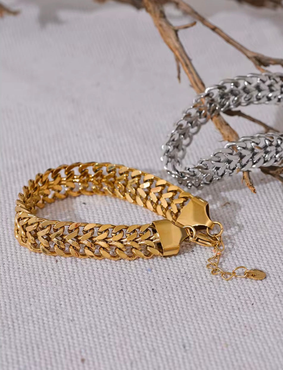 Wide Cuban Chain Set