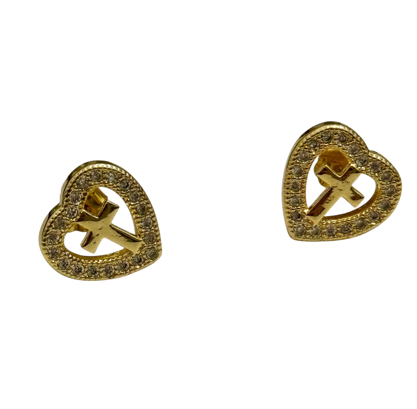 Studs Cruz de Corazón