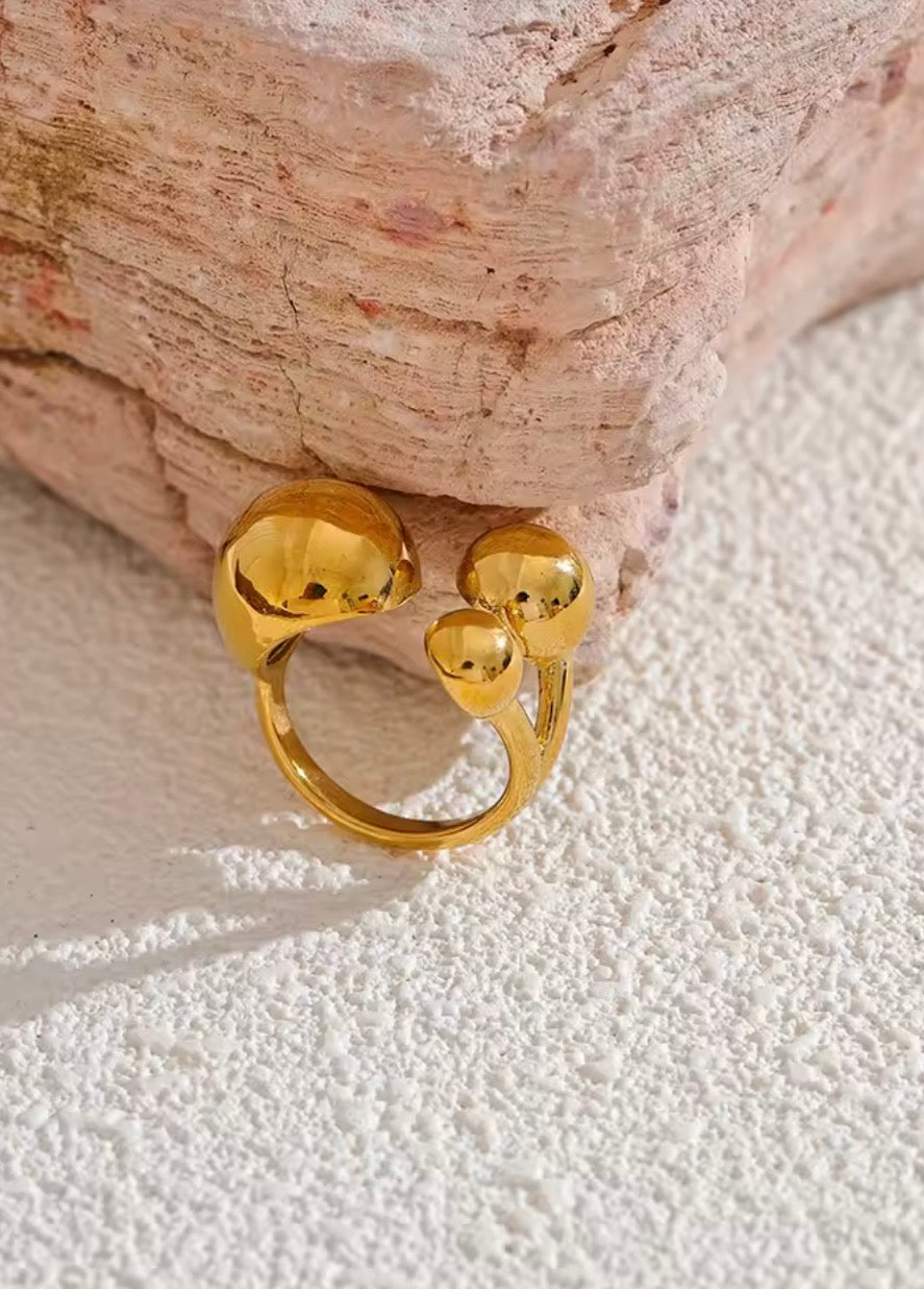 Trio Orb Statement Ring
