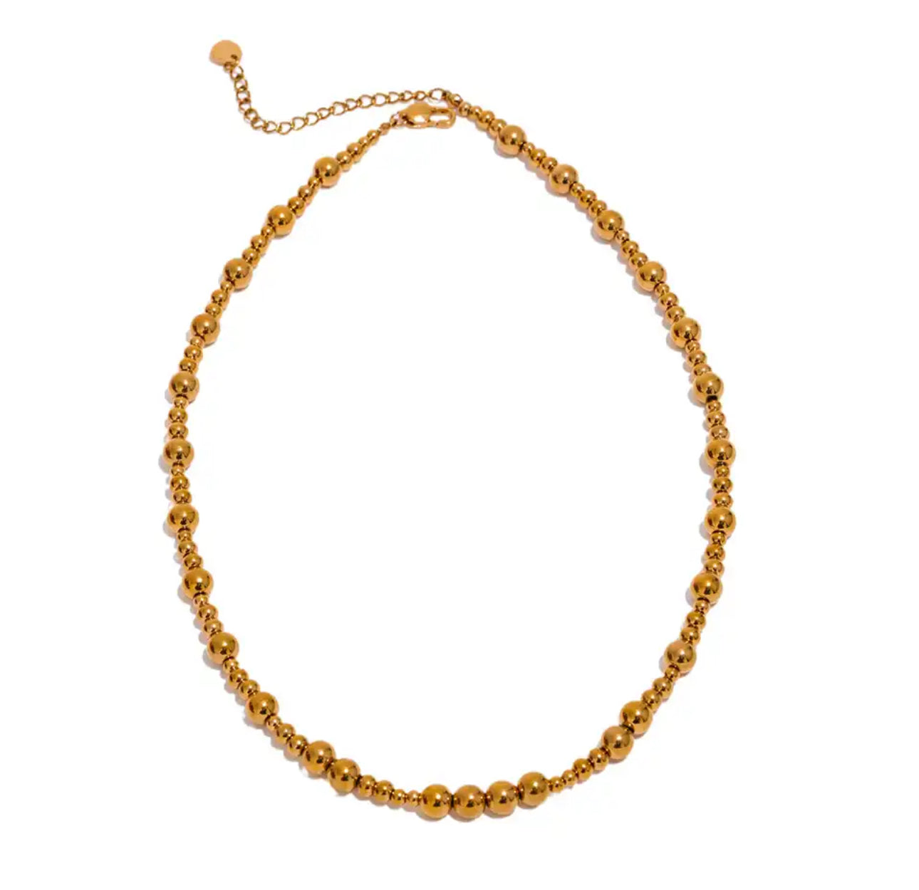 Collar de Cuentas Doradas