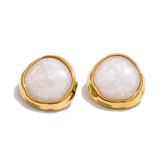 White Resin Acrylic Stud