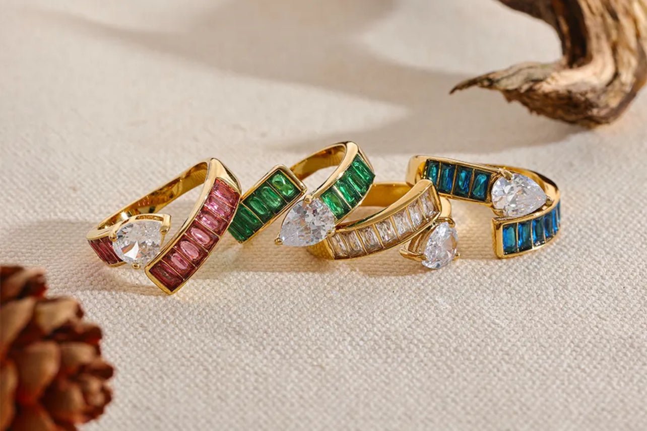 Anillo Serpiente Cristal