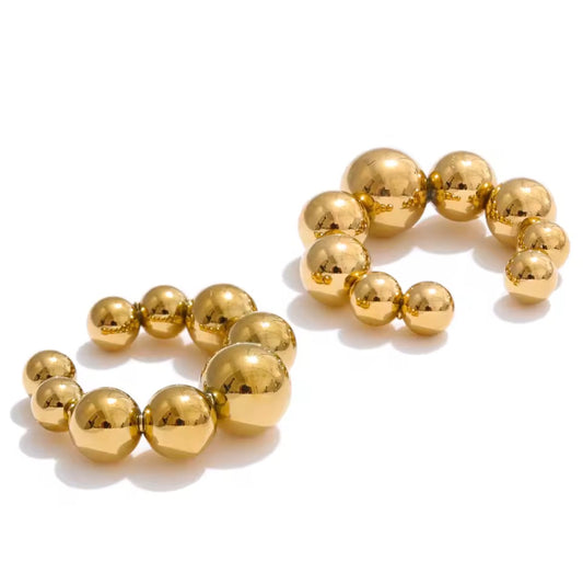 Round Beads Ear Cuff