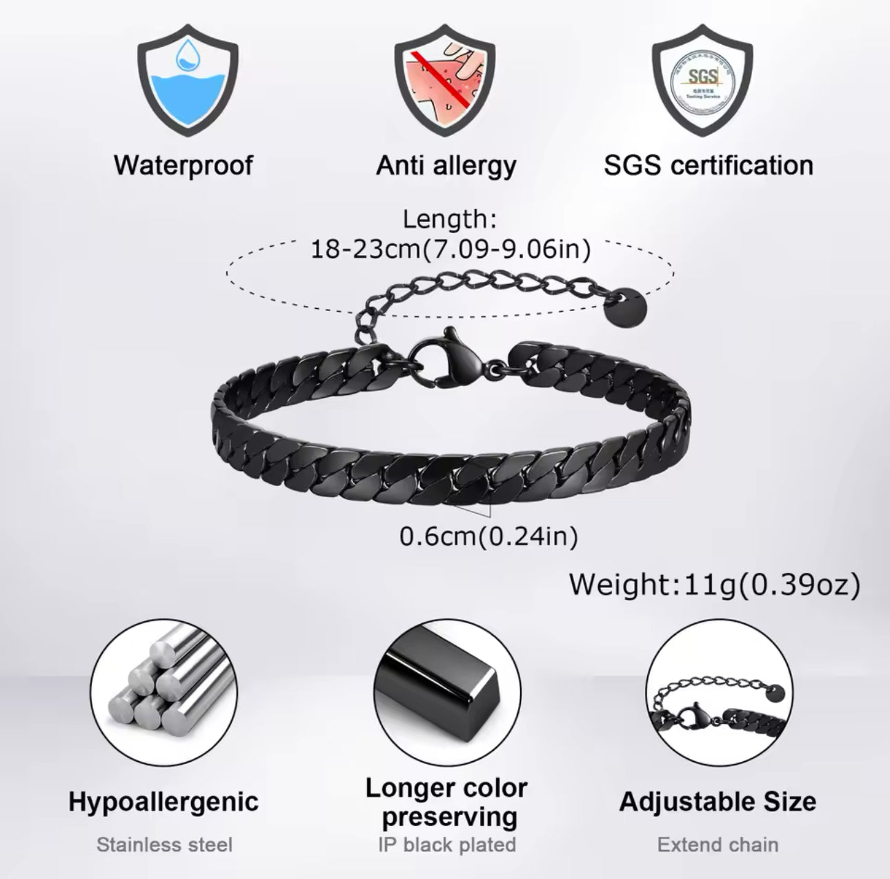 Pulsera Cubana Plana