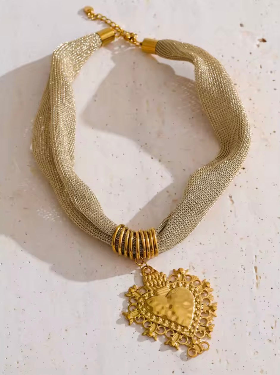 Gold Cloth Heart