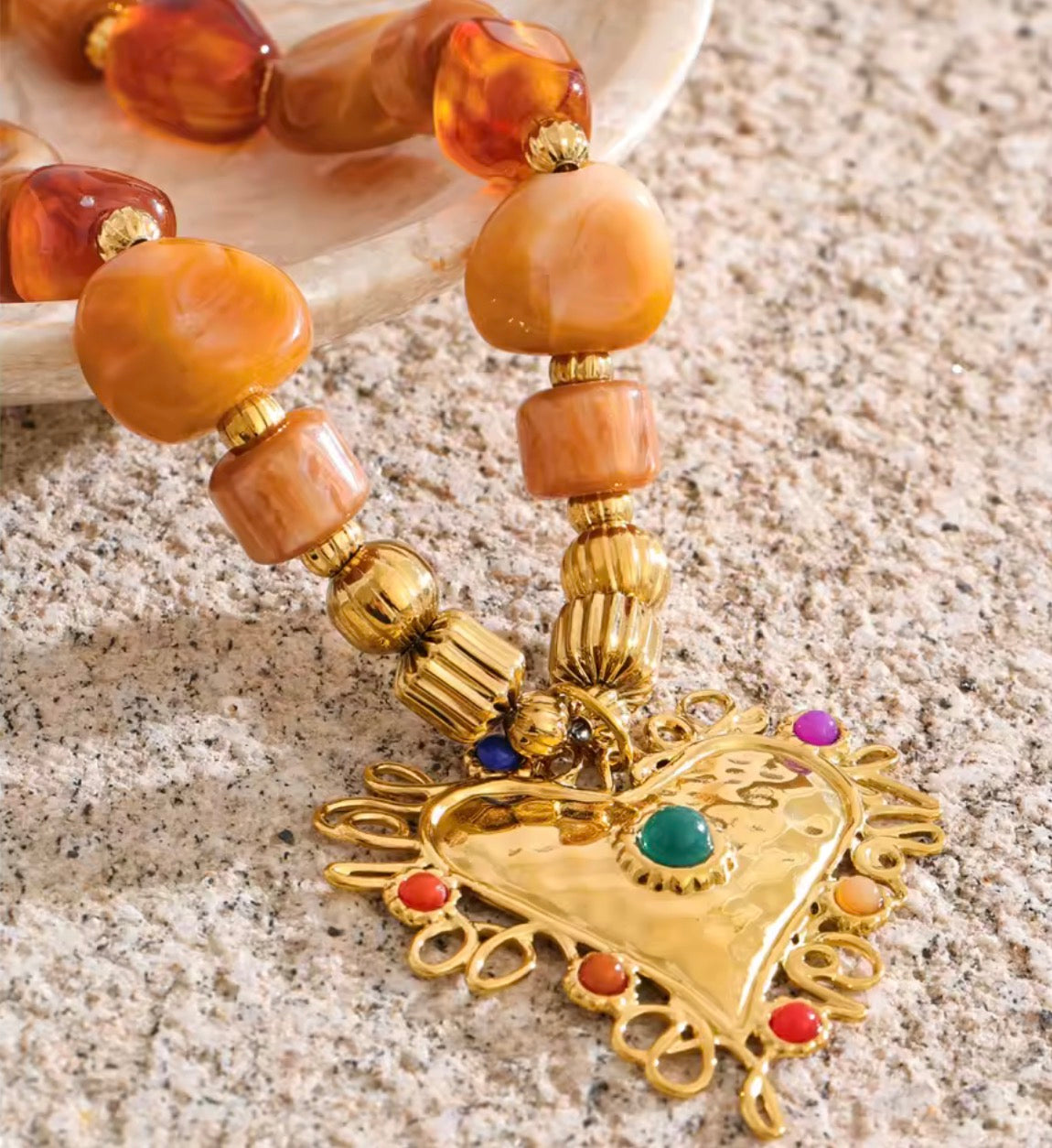 Statement Resin Acrylic Necklace