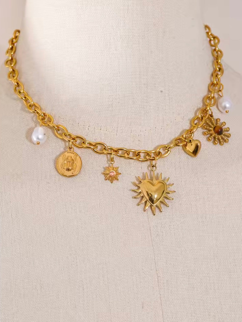 Summer Sun Heart Drop