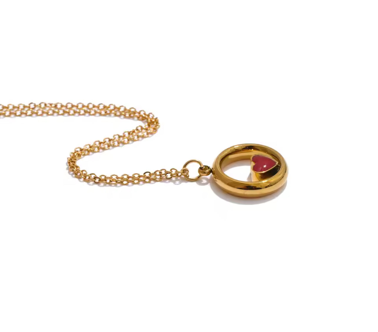 Cadena Doble Corazón