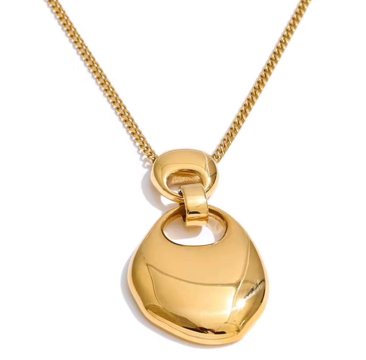 Smooth Pendant Statement Necklace