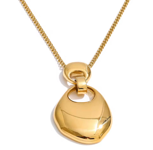 Smooth Pendant Statement Necklace