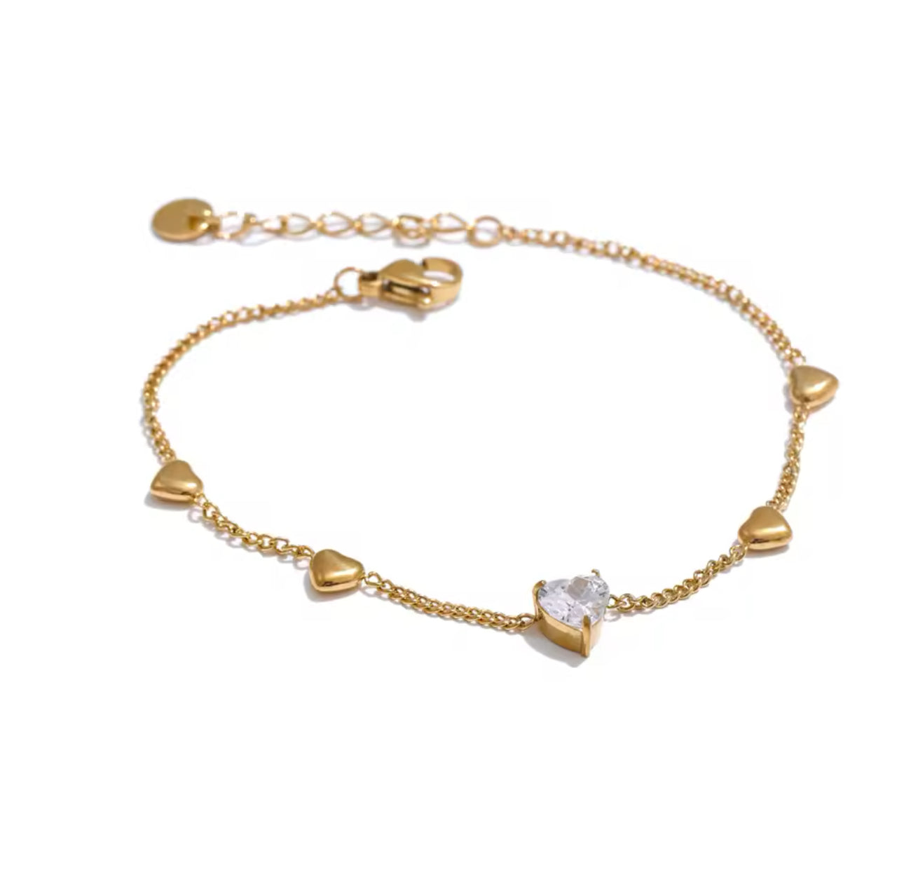 Conjunto Corazones Circonia