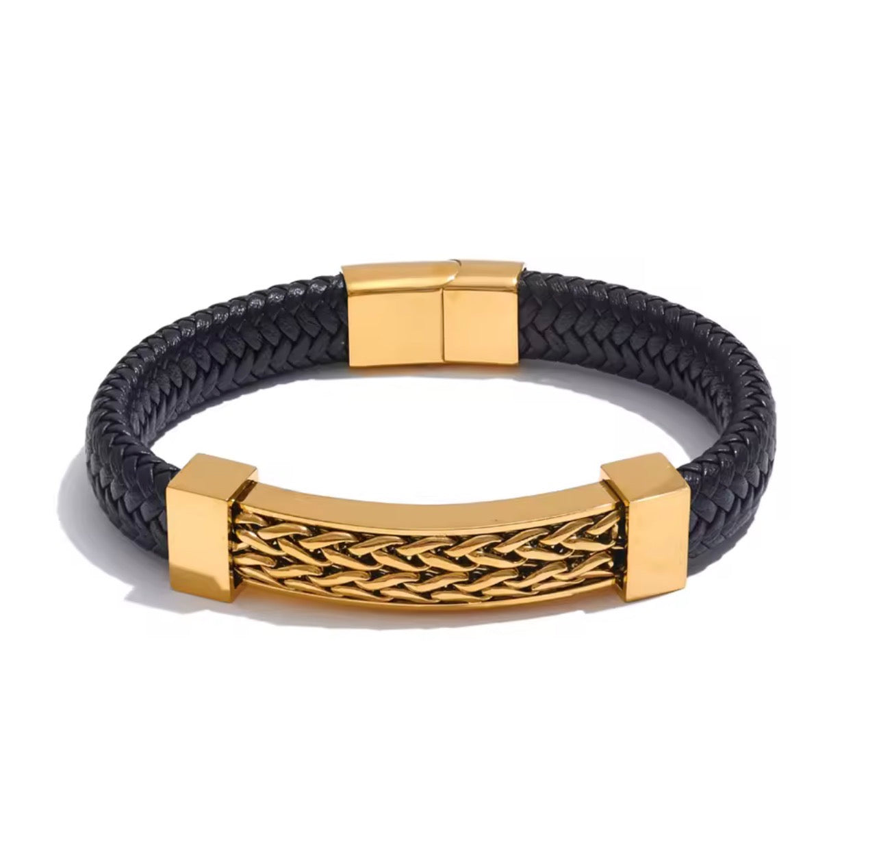 Leather Metal Gold