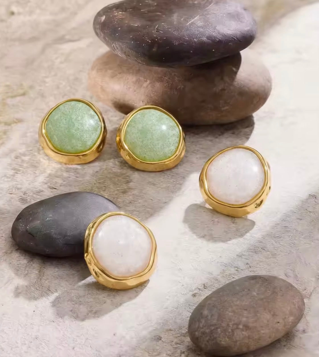 Green Resin Acrylic Stud
