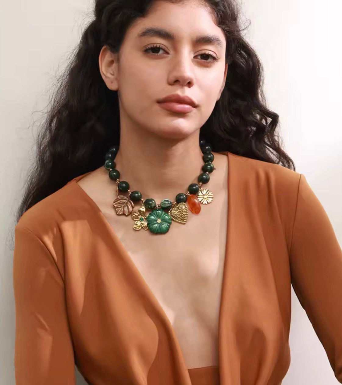 Green Acrylic Necklace