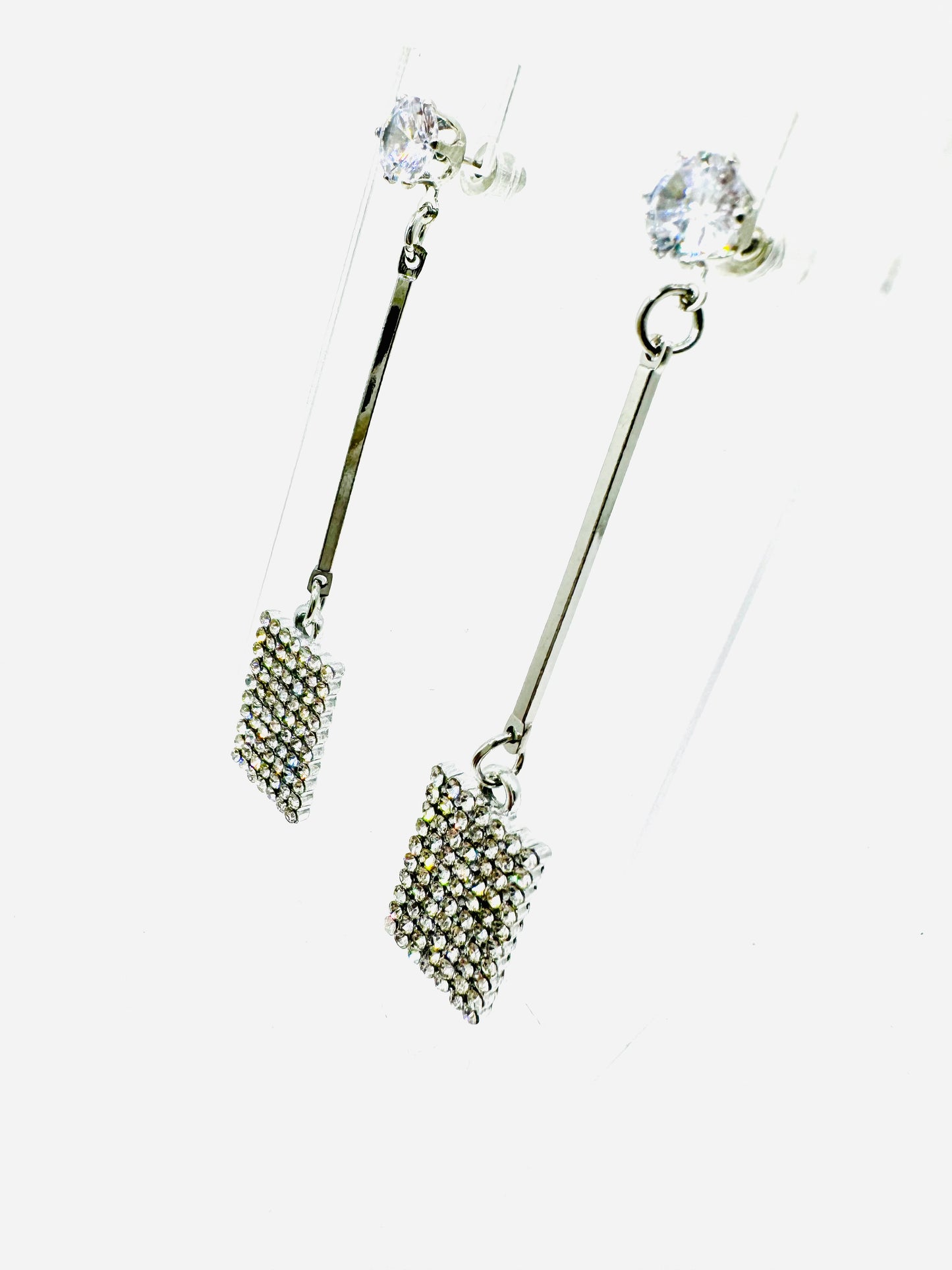 Cuadrados Largos Plateados