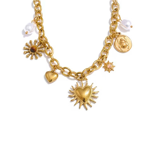 Summer Sun Heart Drop