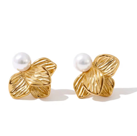 Perlas y Hojas estilo Korea