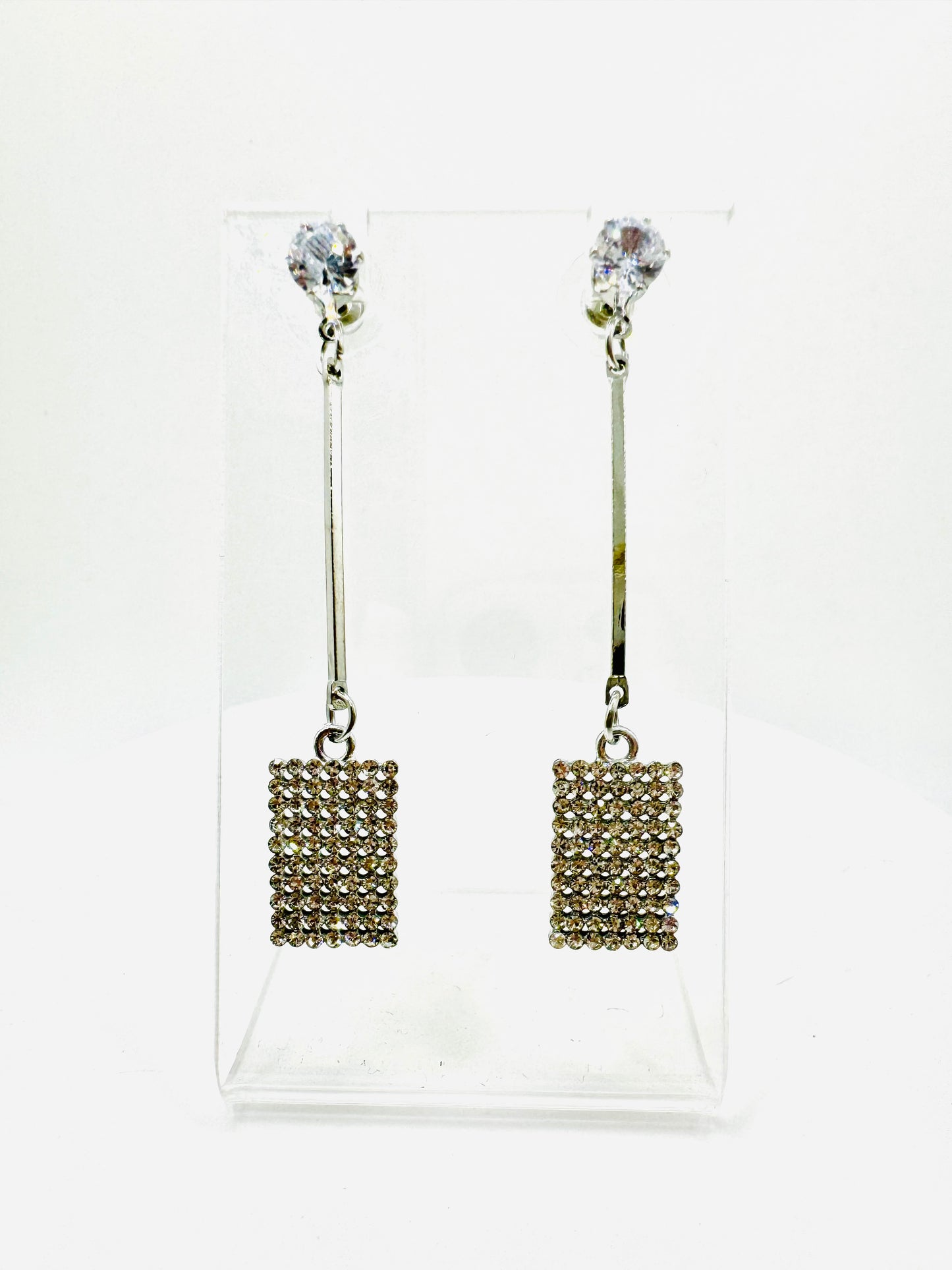 Cuadrados Largos Plateados