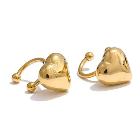Chunky Hearts Earcuff