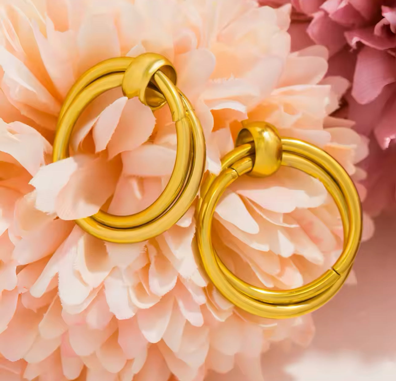 Aretes Gota Geométricos Redondos