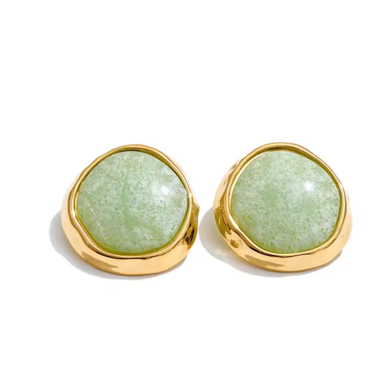 Green Resin Acrylic Stud