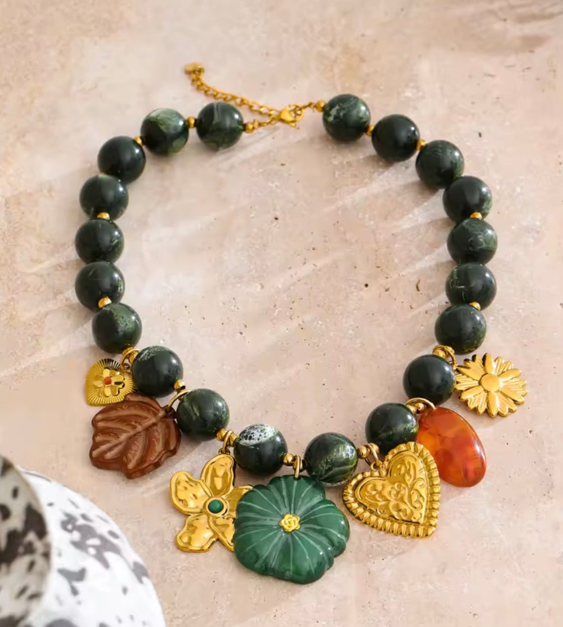 Green Acrylic Necklace