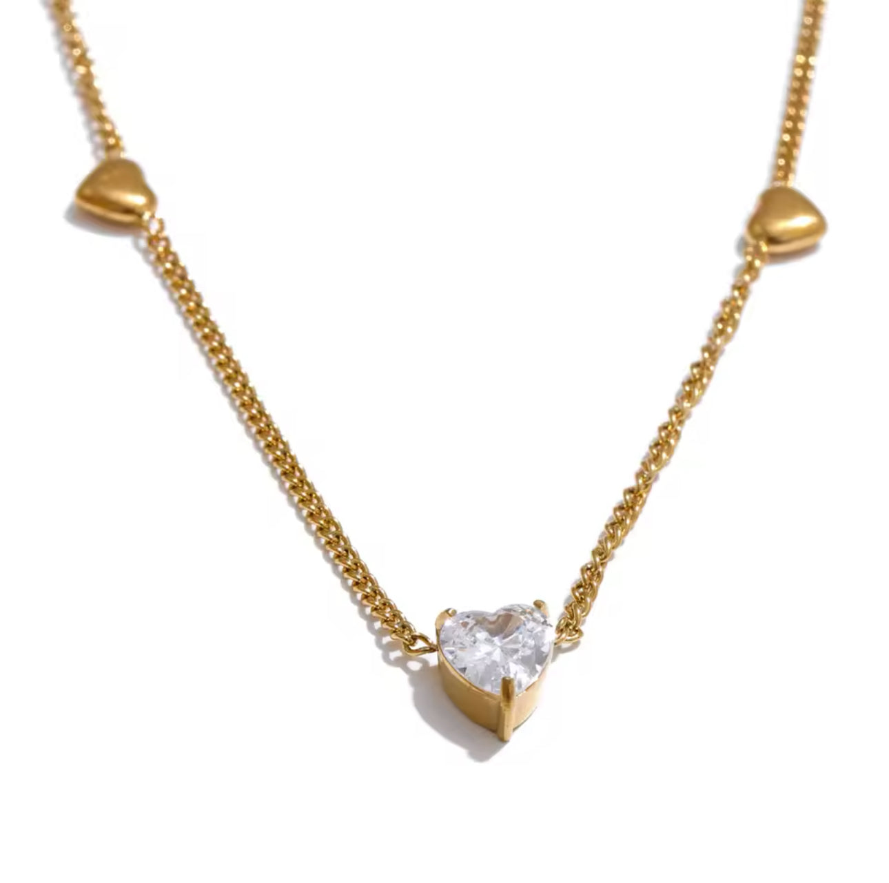 Conjunto Corazones Circonia