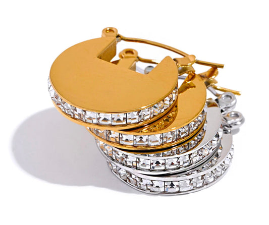 Flat Crystal Huggies