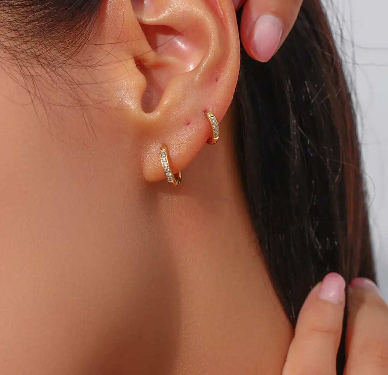 Mini Argollitas Circonias