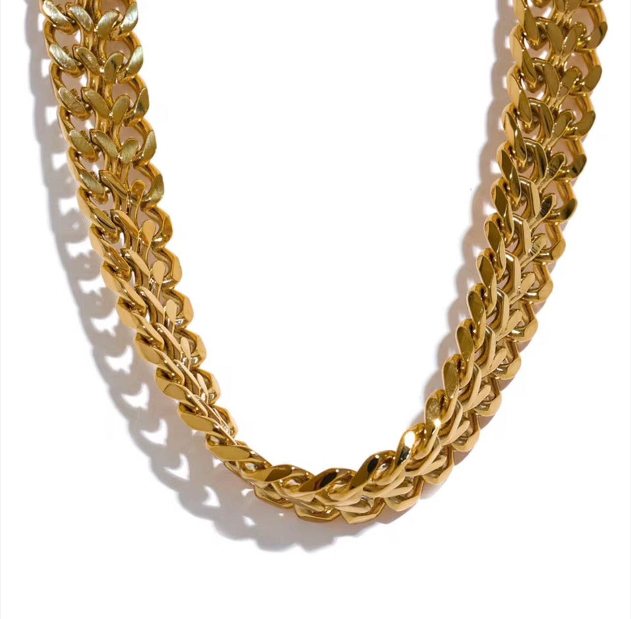 Wide Cuban Chain Set