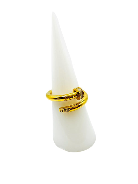 Anillo Cartier con mini cristales