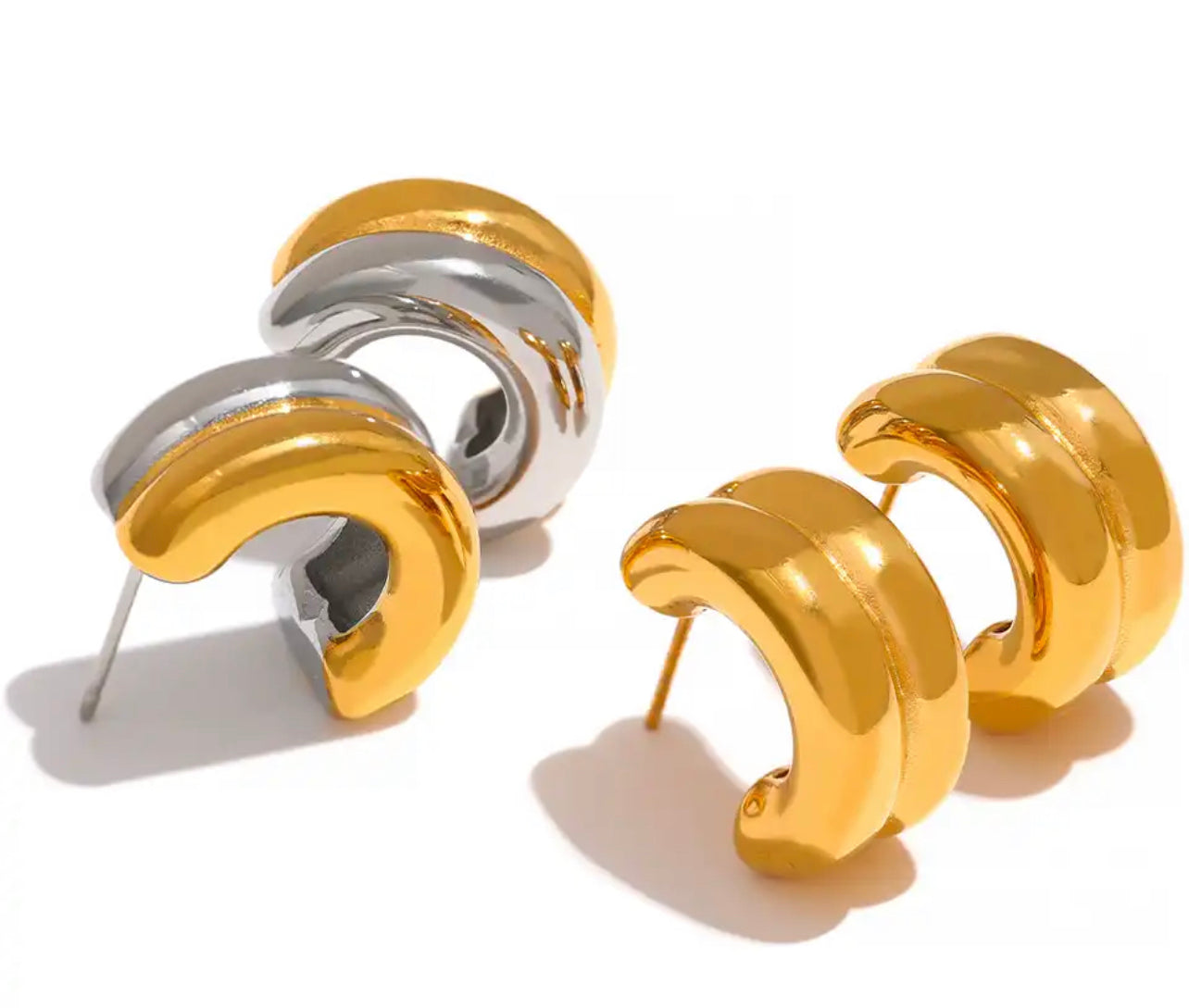 Mixed Double C- Hoops