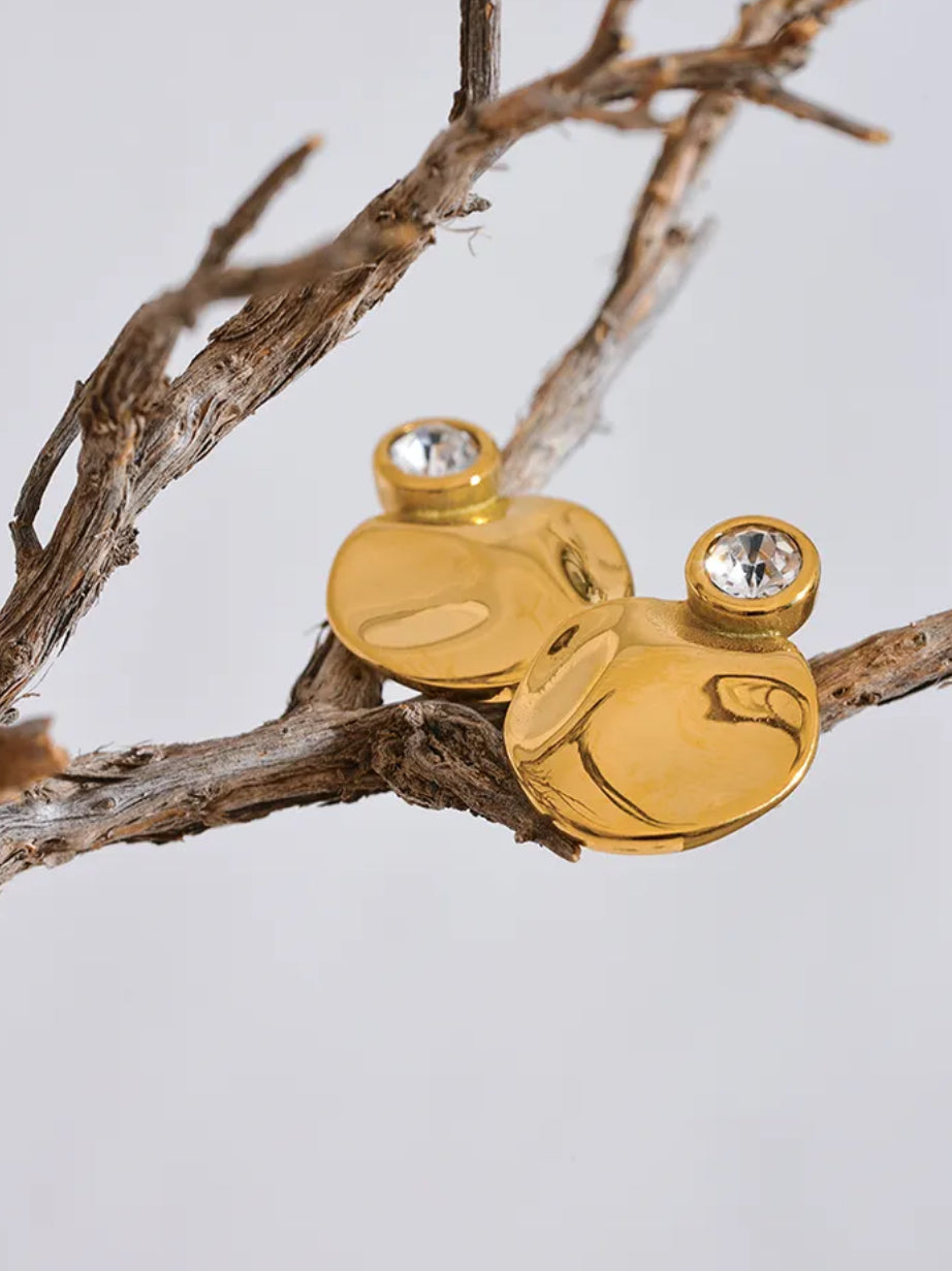 Irregular Circle Stud