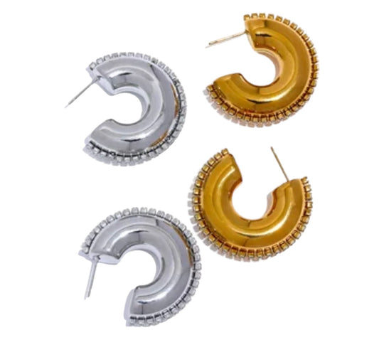 Glam Chunky C - Hoop