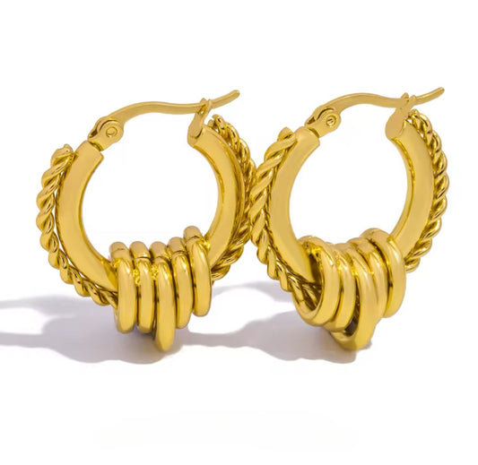 Aretes Circulares Multicapa