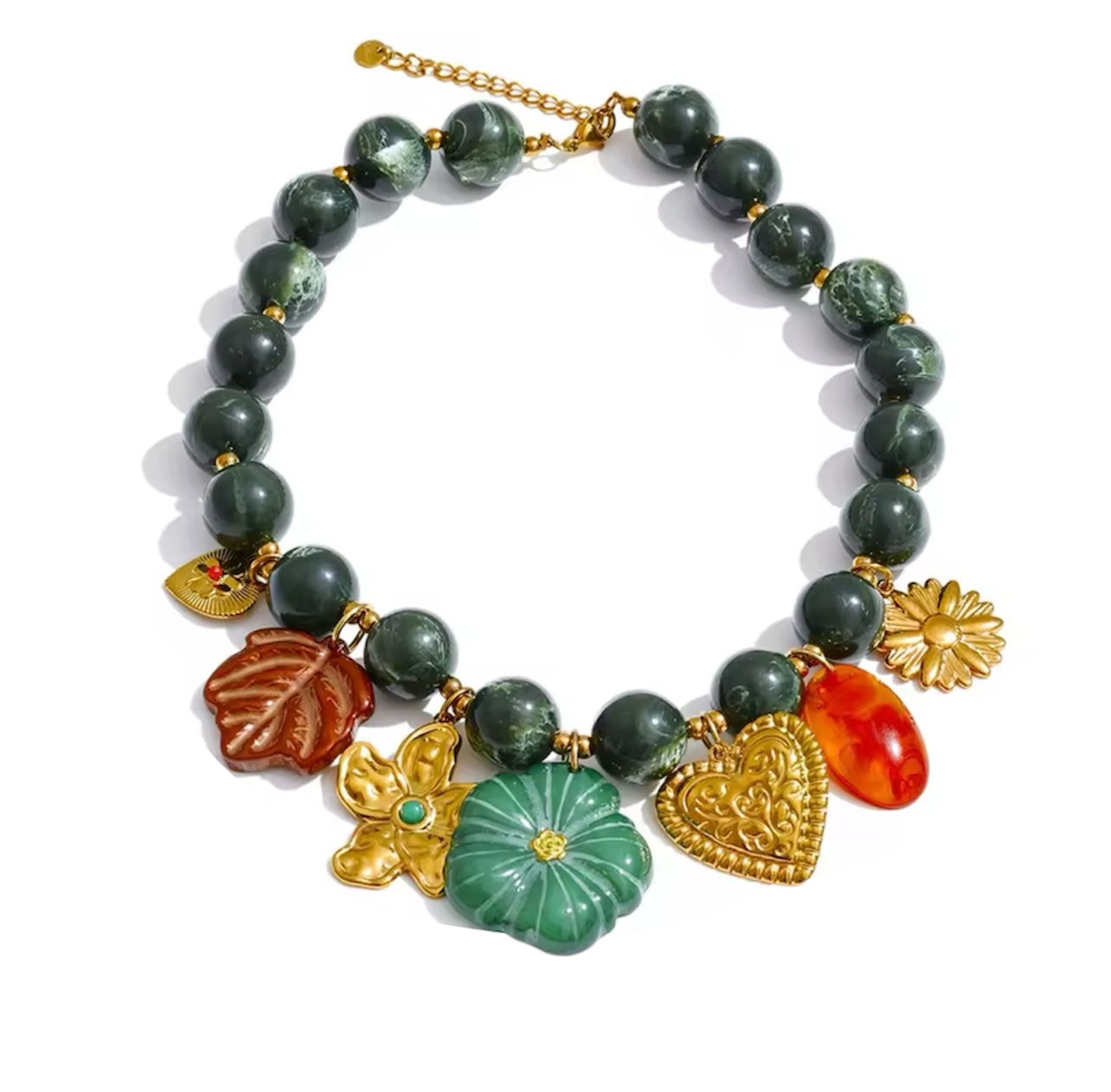 Green Acrylic Necklace