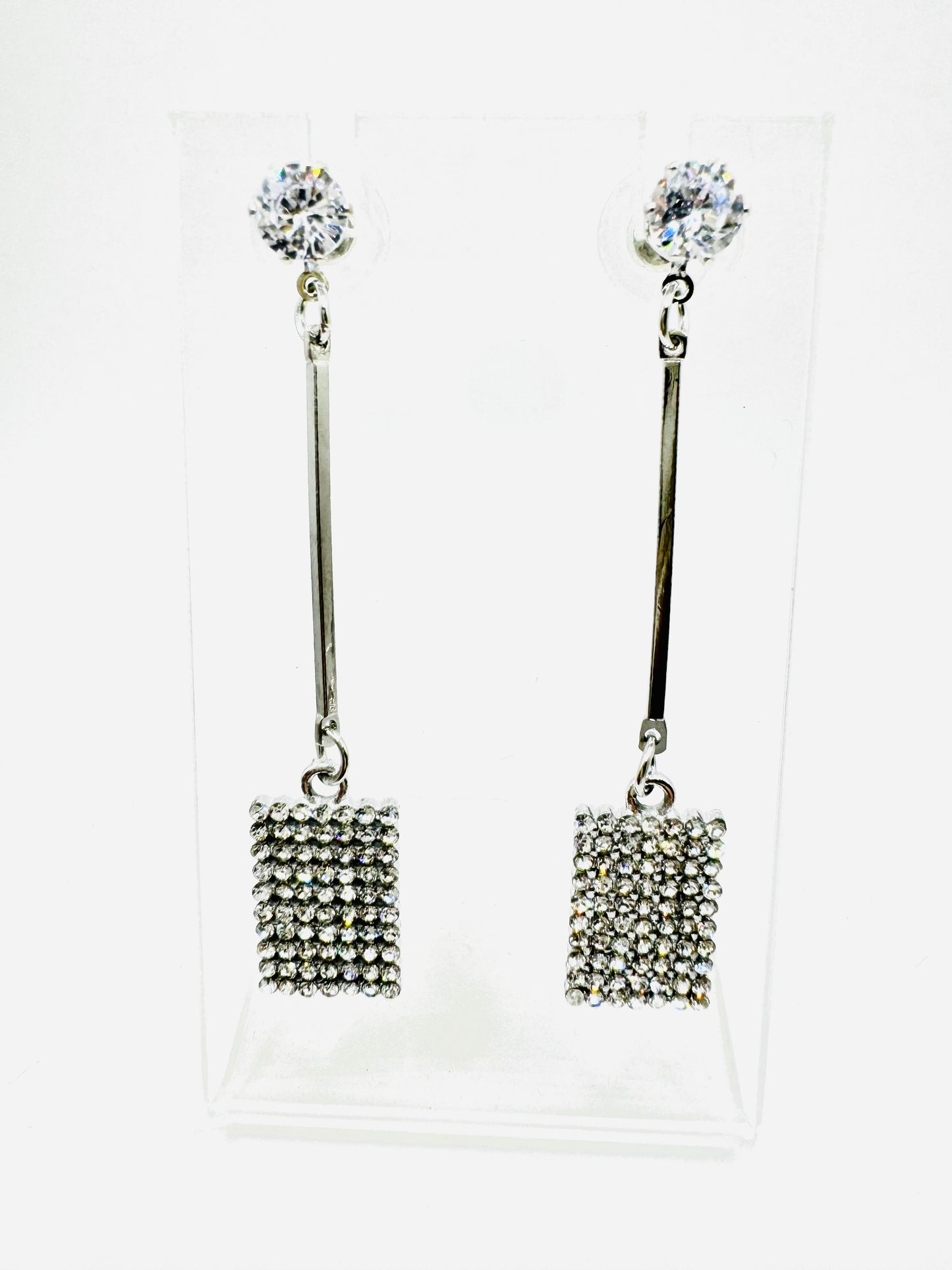 Cuadrados Largos Plateados