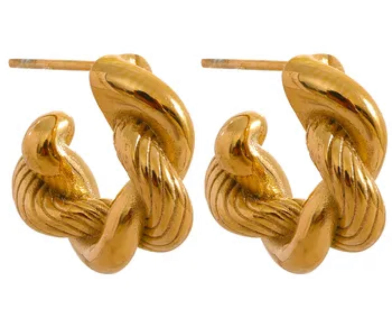 Little Curly C-Hoops