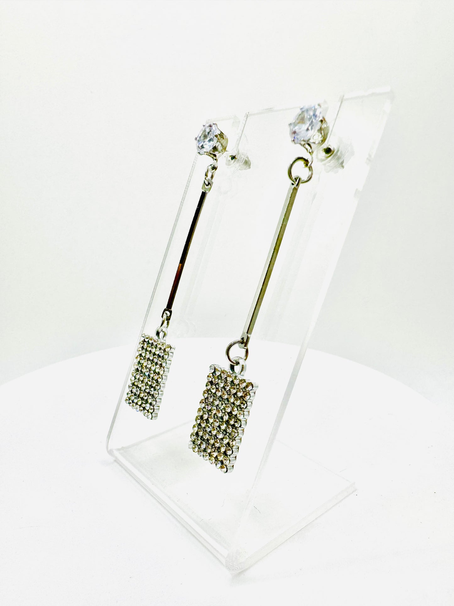 Cuadrados Largos Plateados