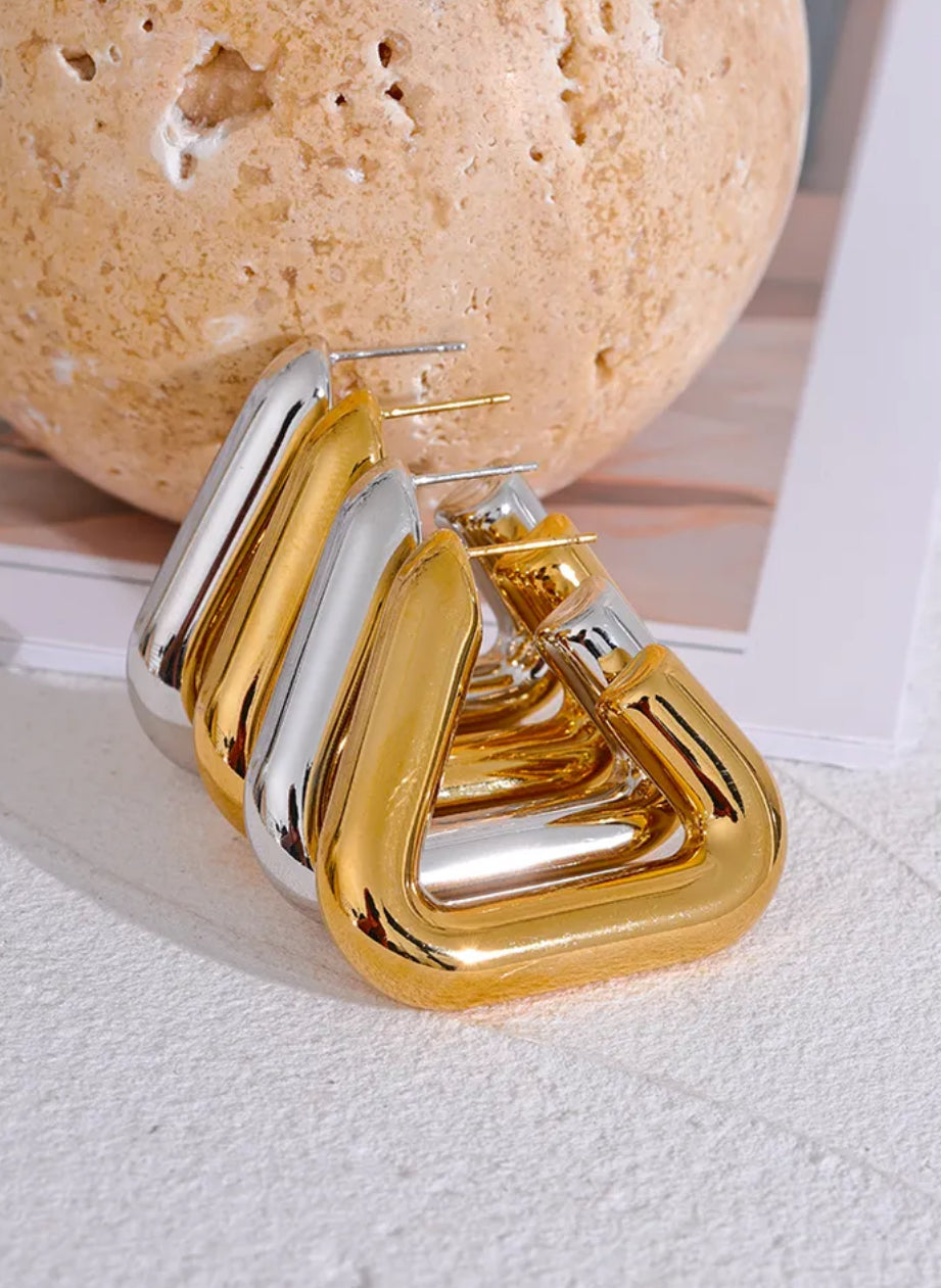 Triangle Chunky Hoop