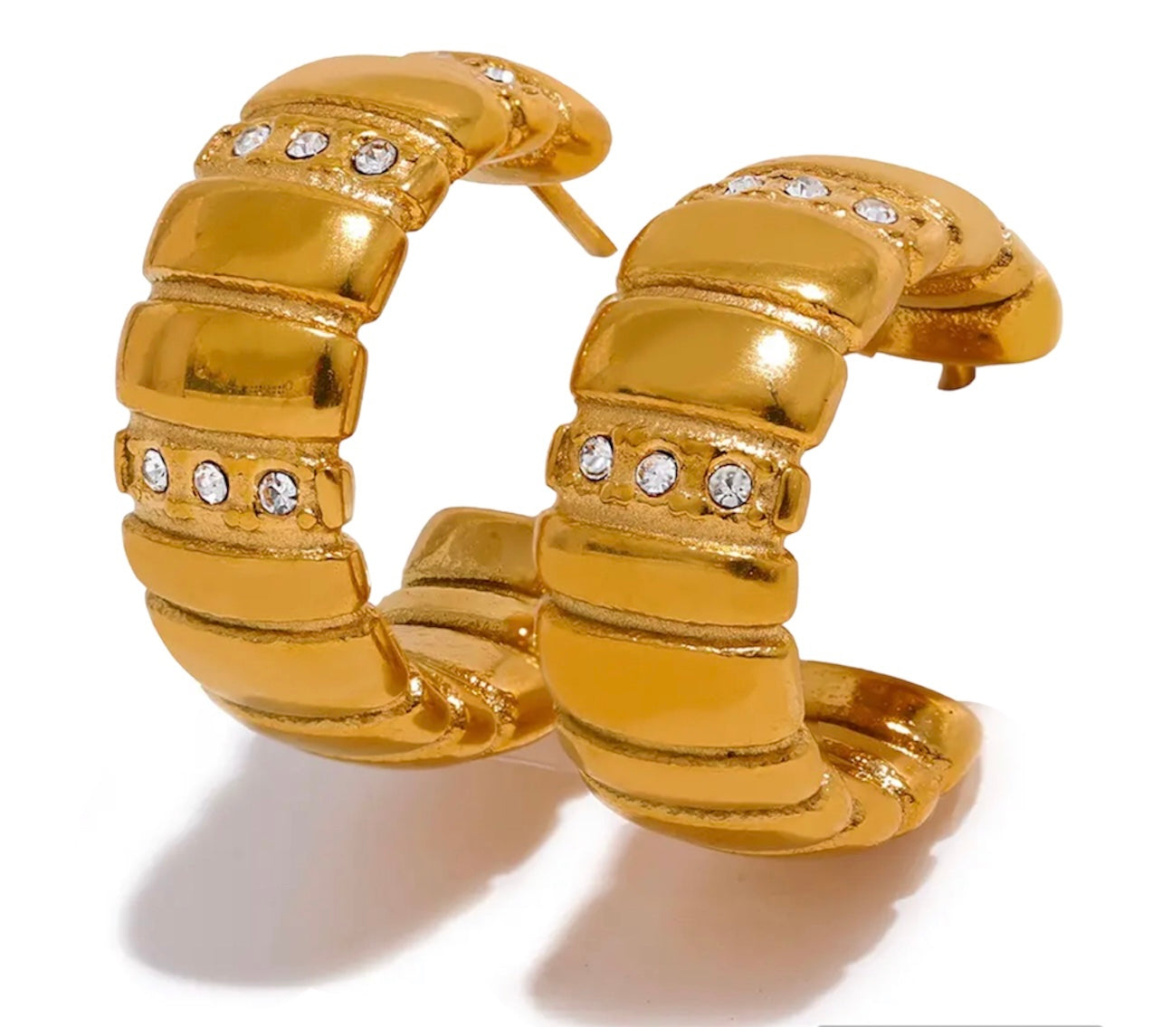 Mini Vintage C- Hoops