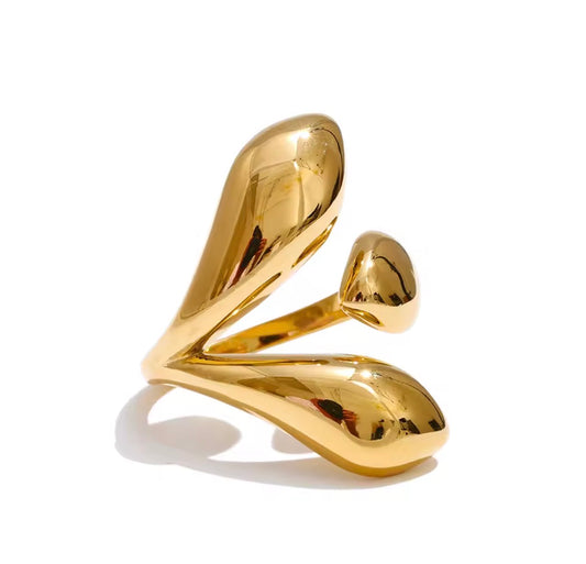 Fluid Leaf Ring