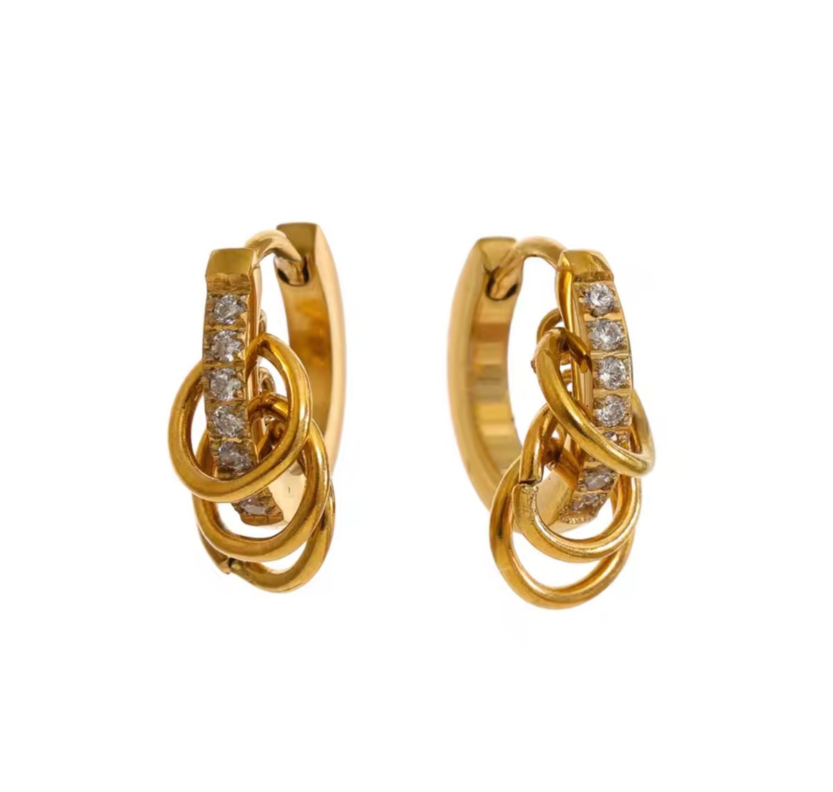 Crystal Ring Huggies